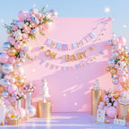 Besutolife Square Arch Backdrop Cover, 8×8 FT Spandex Arch Covers Stretchy Fitted Balloon Arch Stand Cover for Wedding, Birthday Party, Baby Shower, Photo Booth, Graduation Ceremony, Pink by Besutolife