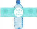 100 Retro Bubbles Wedding Anniversary Engagement Party Water Bottle Labels Bridal Shower Birthday by DesignThatSign
