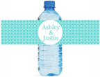 100 Retro Bubbles Wedding Anniversary Engagement Party Water Bottle Labels Bridal Shower Birthday by DesignThatSign