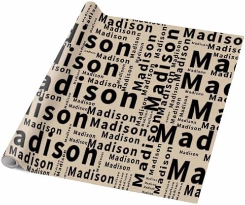 AOFUN Personalized Name Text for Boys Girls Men Women Personalized Name Gift Cute Birthday Wrapping Paper Funny Christmas Wrapping Paper 3 Rolls 58" x 23" - Image 5