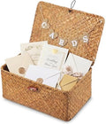 Geelin Seagrass Wedding Card Basket with Card Banner,11 Inch,Natural Color by Geelin