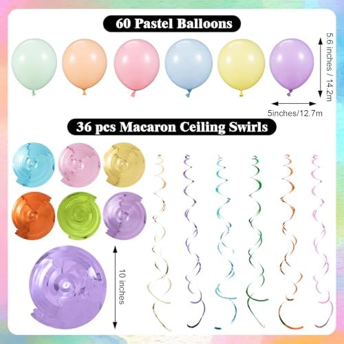 Taobary Pastel Party Decorations 600 Sheet Paper Chain for Birthday - Image 5