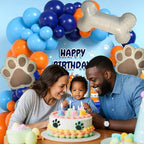 Orange and Blue Balloon Arch Kit Dog Balloon Arch Royal Light Blue Balloons (Pack of 2) - Image 4