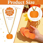 51 Pumpkin Baby Shower Games Including Pumpkin Baby Game Sign and Necklace - Image 3