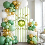 She Found Her Perfect Match Bachelorette Arch Backdrop Cover Tea Matcha Themed Party Decorations Green 6ft Balloon Arch Stand Backdrop for Women Match Made in Heaven Bridal Shower Engagement Supplies - Image 4