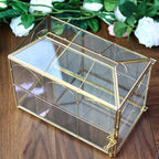 HighFree Glass Wedding Card Box with Lock & Slot (With Arch, Medium) - Image 6