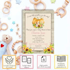 Amanda Creation Custom Baby Shower Invites Watercolor Pumpkin Baby Shower Invitation 20 5x7 Custom Personalized Pumpkin Invites With Envelopes - Image 2
