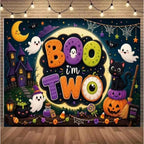 Cartoon Halloween, My Second Birthday Background 9x6 FT - Image 3