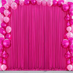20x10ft Hot Pink Backdrop Curtain for Wedding Parties Wrinkle Free Fabric Fuchsia Drapes Backdrop Decoration for Baby Shower Birthday Photography Decoration 4 Panels, 5ft x 10ft - Image 3
