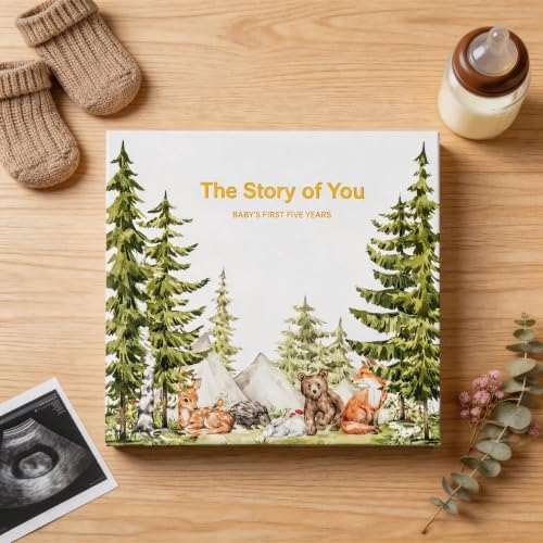 Baby Memory Book for First Five Years, Newborn Keepsake Journal - Image 2