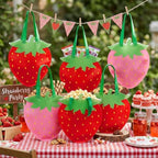 Tranqun 36 Pcs Strawberry Gift Bags with Handle Berry First Party Favors - Image 3