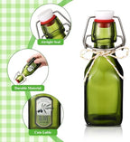 Queekay 20 Pack Mini Swing Top Glass Bottles - Image 3