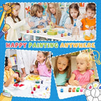 ESRICH 24 Set Mini Acrylic Paint Kit, Mini Stretched Canvas with Easel - Image 6
