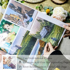 Holoary Photo Album 4x6 600 Photos 5 Pictures Per Page, 600 Pockets 4”x6” Picture Album, Linen Fabric Cover Big Picture Book for Photos, 4x6 Photo Albums for Family Weddings Travel Memories(Sage) - Image 4