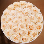 Prifroti 27 Flowers in a Luxury Suede Box, Birthday Gifts for Women, Preserved Flowers, Mothers Day Roses Gift for Mom, Champagne - Image 5
