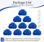 BLOSMON Artificial Flower Balls Wedding Centerpieces 10pcs 11.8" Royal Blue Fake Flowers Rose Hydrangea Ball Arrangement Center Pieces for Table Silk Floral Bouquet for Wedding Party Home Decor - Image 6
