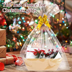 AFOROEOA 10PACK Baskets For Gifts Empty, 10x12”Thick Kraft Gift Basket with 10 Bows 10 Bags Empty Gift Baskets for Christmas, Valentine’s Day, Easter, Birthdays, Snacks, Farmers Market - Image 5