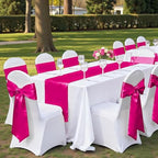 MDS® Pack of 75 Satin Chair Sashes for Wedding & Events – Magenta - Image 6
