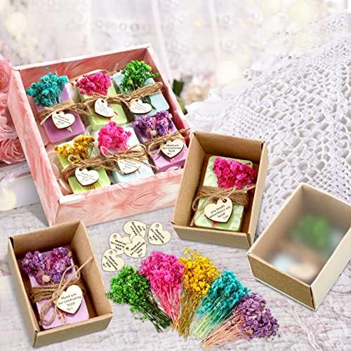 45 Sets Soap Favors Bulk for Wedding Gifts, Rectangle, Blue, Green, Purple - Image 5