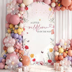 Hunnmingre a Little Wildflower is on the Way Baby Shower Arch Cover Decor by HunnmingRe