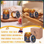 MTLEE 12 Pcs Tartan Plaid Bear Baby Shower Candle Favors for Guests - Image 6