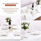 Showgeous 60x102 Inch White Rectangle Tablecloth 10 Pack Fit 6FT Table - Image 5