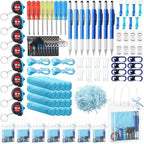 85Pcs Baby Shower Prizes for Men, 8 Sets Winner Gifts with Multi-Tool Pen, Screwdriver, Tape Measure, Bottle Opener, Keychain, Cleaning Cloth & Gift Bags for Winner Bachelor Party Favors (85) by JIETING