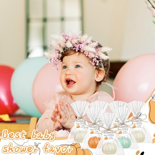 Demissle 40 Pcs Fall Pumpkin Baby Shower Soap Favors Bulk, Colorful - Image 5