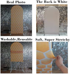 Honeycomb Arched Fabric Backdrop Covers for Bee Day Party Cute Bee Arch Covers Stretchy Backdrop Baby Shower Decor Props(Cover Only) - Image 6