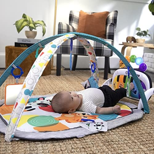 Baby Einstein 4-in-1 Kickin' Tunes Music and Language Play Gym and Piano Tummy Time Activity Mat - Image 2