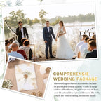 Fullhawl 100 Sets Wedding Invitations Wraps Set Pre Folded Vellum Jackets for 5 x 7 Invitations Dried Flowers Wax Seal Stickers Chiffon Silk Ribbon for Wedding Birthday Bridal Shower (White) - Image 5