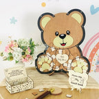 Teddy Bear Baby Shower Guest Book Alternative, Wooden Sign-in Drop Box - Image 5