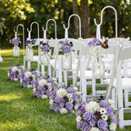 36 Pcs Artificial Flowers Table Centerpiece, Purple Series, Clear - Image 4