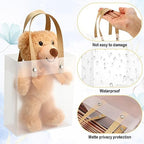 Qilery 50 Small Frosted Gift Bags with Handles, 5.9 x 5.1 x 2.36 Inches - Image 3