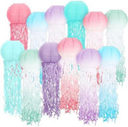 Retisee 12 Pcs Hanging Jellyfish Paper Lanterns, Gradient Color by Retisee