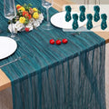6 Pack Cheesecloth Table Runner 10Ft Christmas Gauze Boho Table Runners for Wedding Decor Bridal Shower Decorations(35" x 120") by Home
