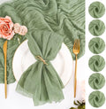 50 Pack Sage Green Napkins 20x20Inch Cheesecloth Napkins by Lumaycens