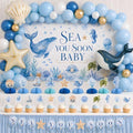 Sea You Soon Baby Shower Decorations Kit, Ocean Theme Party Set for Boys by FRUOR