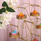 Efavormart 2 Sets of Large Metallic Gold Bird Cage Wedding Centerpiece Table Party Decor All Occasions - 9",13" Tall - Image 6