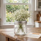 Lyellfe 12 Pack Wide Mouth Mason Jars, 12 Oz Airtight Glass Canning Jar - Image 7