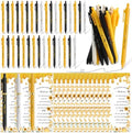 Engrowtic 80 Set Bee Baby Shower Gifts Pens for Guest Bee Themed Baby Shower Party Favors Ballpoint Pens with Thank You Cards Cute Gender Reveal Game Prizes Birthday Return Gifts Souvenirs Supplies by Engrowtic
