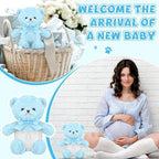 Seenelling 6 Sets Bear Diaper Changing Baby Shower Game Kit, Blue - Image 3