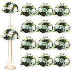 Hotop 12 Pcs Silk Rose Flower Balls,Forest Green by Hotop
