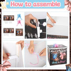 AmazingSpark 28in Giant Gender Reveal Gift Box Kit, Boots or Bows - Image 3