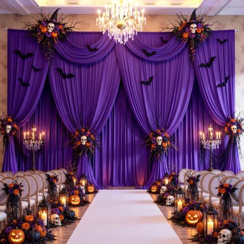 20FTx12FT Purple Backdrop Curtains for Weddings, Birthdays and Photography - Image 2