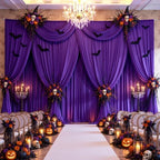10FTx12FT Purple Backdrop Curtains for Weddings, Birthdays and Photography - Image 2