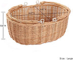 Wicker Picnic Baskets with Handles.Kingwillow. (Natural) - Image 2