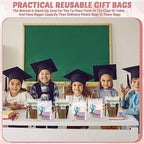 LEIFIDE 50 Pcs Plastic Clear Gift Bags with Handles,7.1 X 9.4 X 3.1 Inch - Image 5