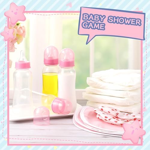 Chicingyou 8 Sets Bottle Chug Baby Shower Games, Stylish Style, Pink - Image 5
