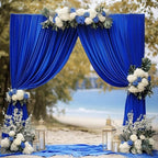 Wokceer Royal Blue Backdrop Curtain Drapes for Parties, 2Pack 10x10FT - Image 5